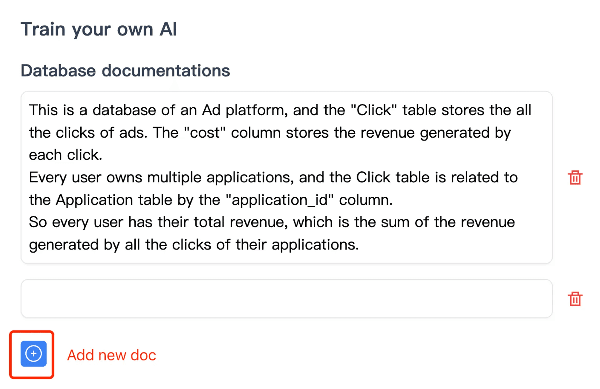 Customizing AskYourDatabase for precision